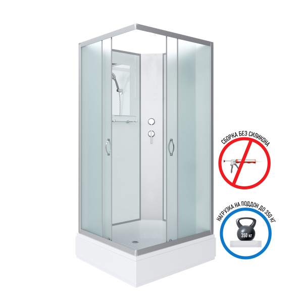 Душевая кабина Niagara Classic NG-33974-14QBK (900х700х2000)